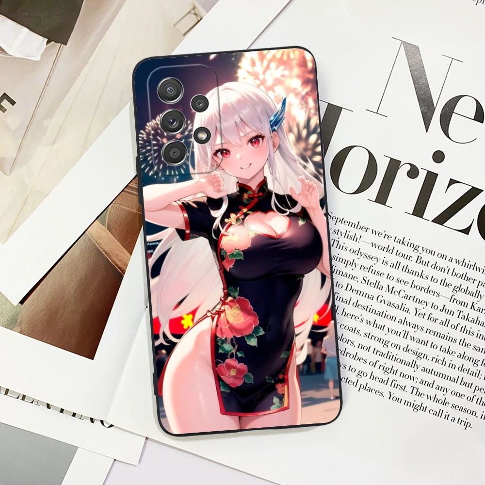 Чехол для телефона chaining Soldier Kyouka Uzen Samsung Galaxy A91 73 71 70 54 53 52 34 24 23 21 S 5G черный мягкий