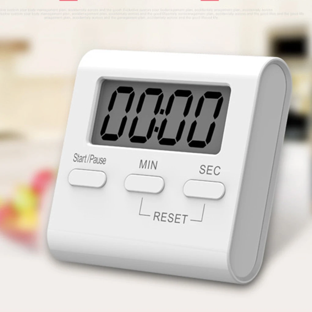 

1pcs Large Magnetic LCD Digital Kitchen Countdown Timer Stopwatch Alarm with Stand Kitchen Timer Cooking Alarm Clock