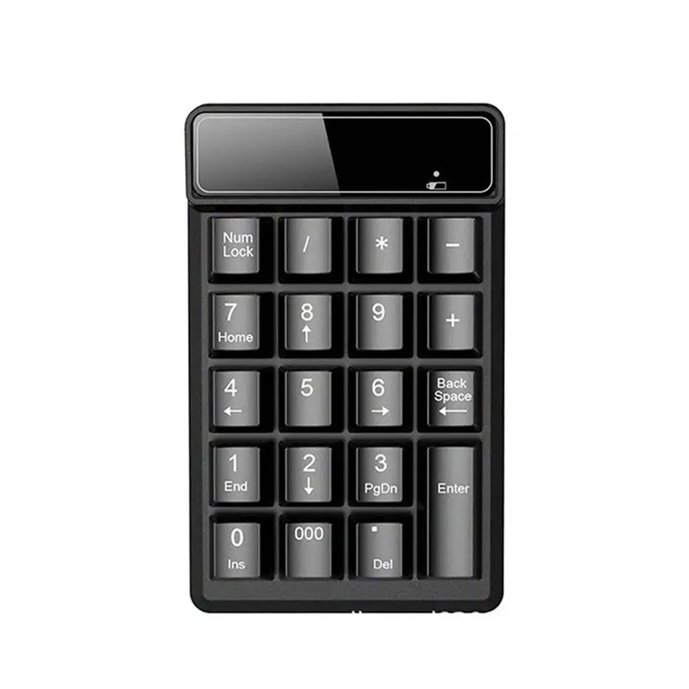 

Wireless Numeric Keyboard Suspended Mechanical Feeling 19 Key Numpad Mini Keypad Password Input Device For Accounting Teller
