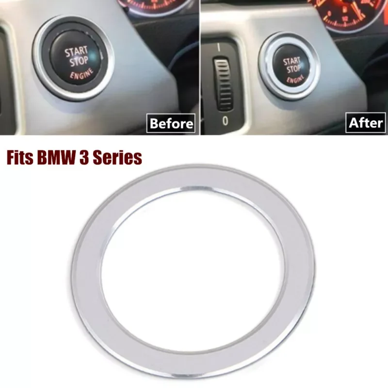 

Car Decor Switch Decoration Trim For BMW Suitable For BMW 3 Series E90 Car Engine Start/stop Button Ring Switch Decorative Trim