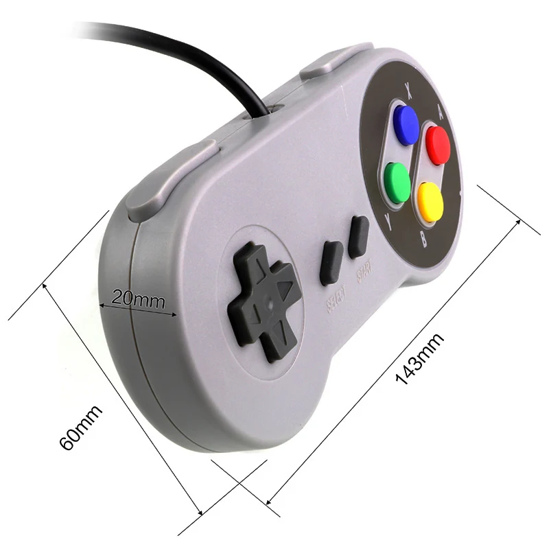 Игровой USB-джойстик для Nintendo SNES геймпад ПК с Windows и MAC | Электроника