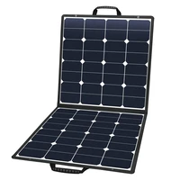 50w flexible portable solar panel charger system for electricity outdoor camping