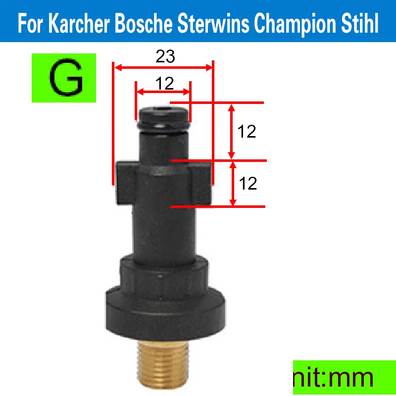 

Пластиковый адаптер, фитинг для пенопласта, адаптер для снежной пены, наконечник для мойки высокого давления Karcher Bosche Sterwins Champion Stihl