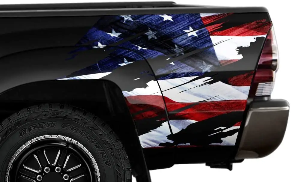 

Автомобильная шестерня, рваная задняя панель, графический комплект 3 м, Виниловая наклейка, пленка, совместимая с Toyota Tacoma 2005-2015, американский...