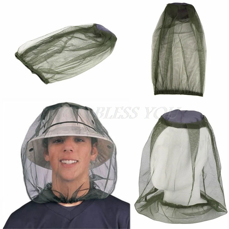 

Midge Bug Camping Protector Hat Face Mesh Mosquito Head Insect HOT Outddor Travel Mosquito Net Drop Shipping