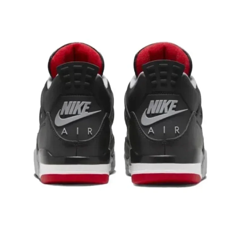 Jordan Air 4 &quotBred Reimagined&quot Износостойкие мужские баскетбольные кроссовки средней
