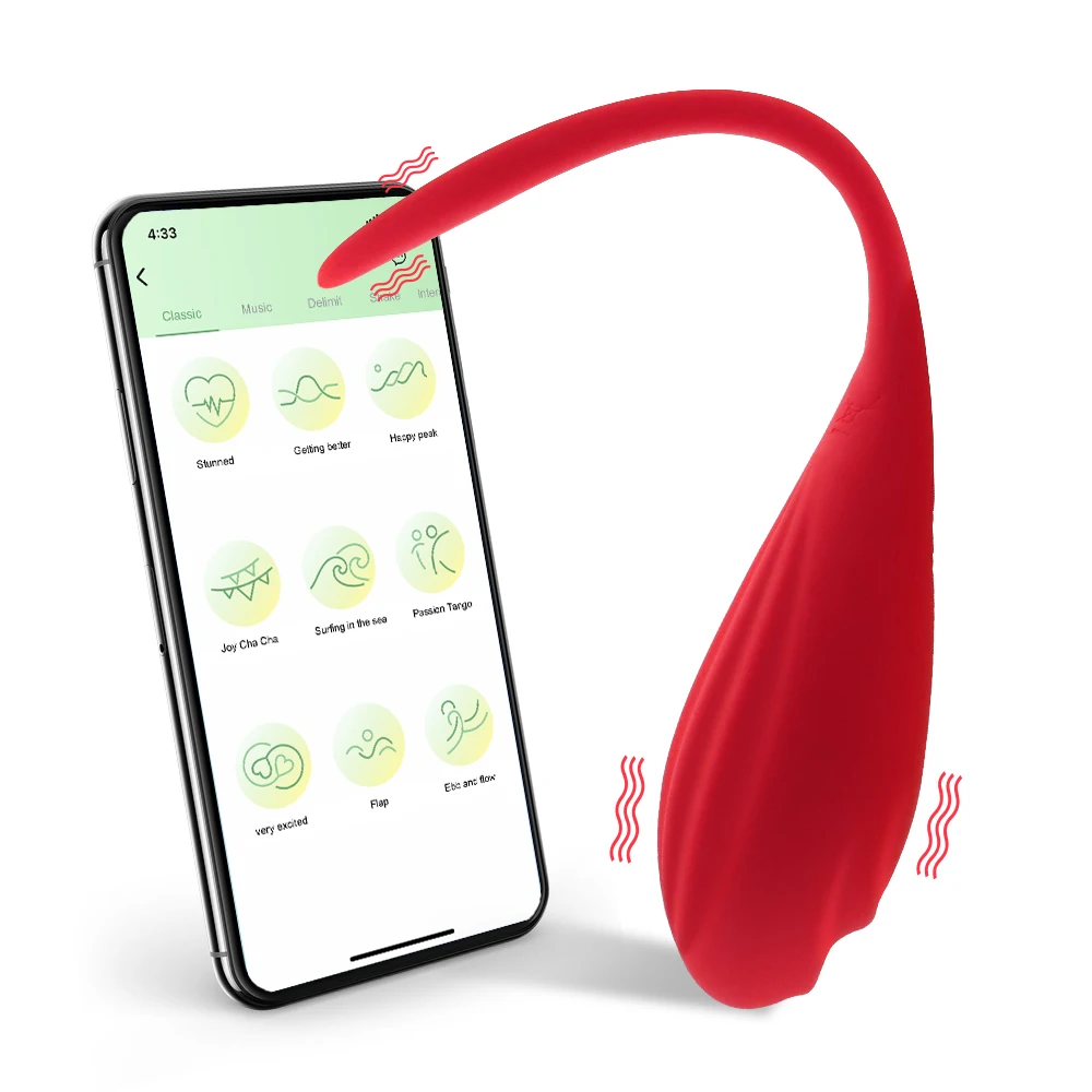 Секс-игрушки приложение вибратор для женщин Bluetooth вибрирующее яйцо 9 частот