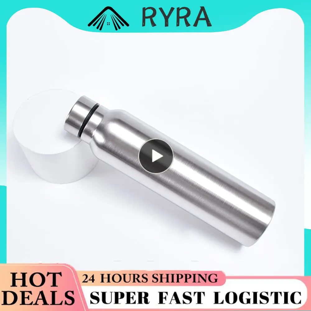 Convenient Sports Water Bottle Leak-proof Single-layer Water Cup Durable Light Weight Stainless Steel Water Cup Fitness Bpa Free