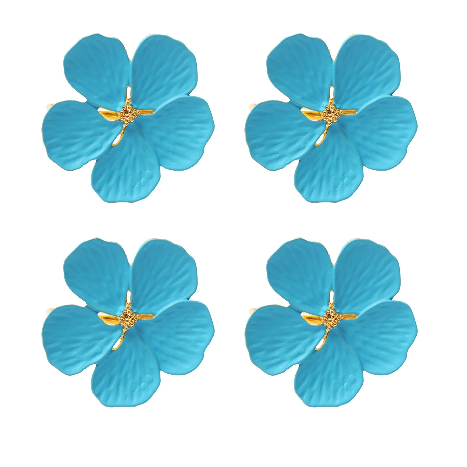 

4 шт., декоративные кольца для салфеток, из цинкового сплава