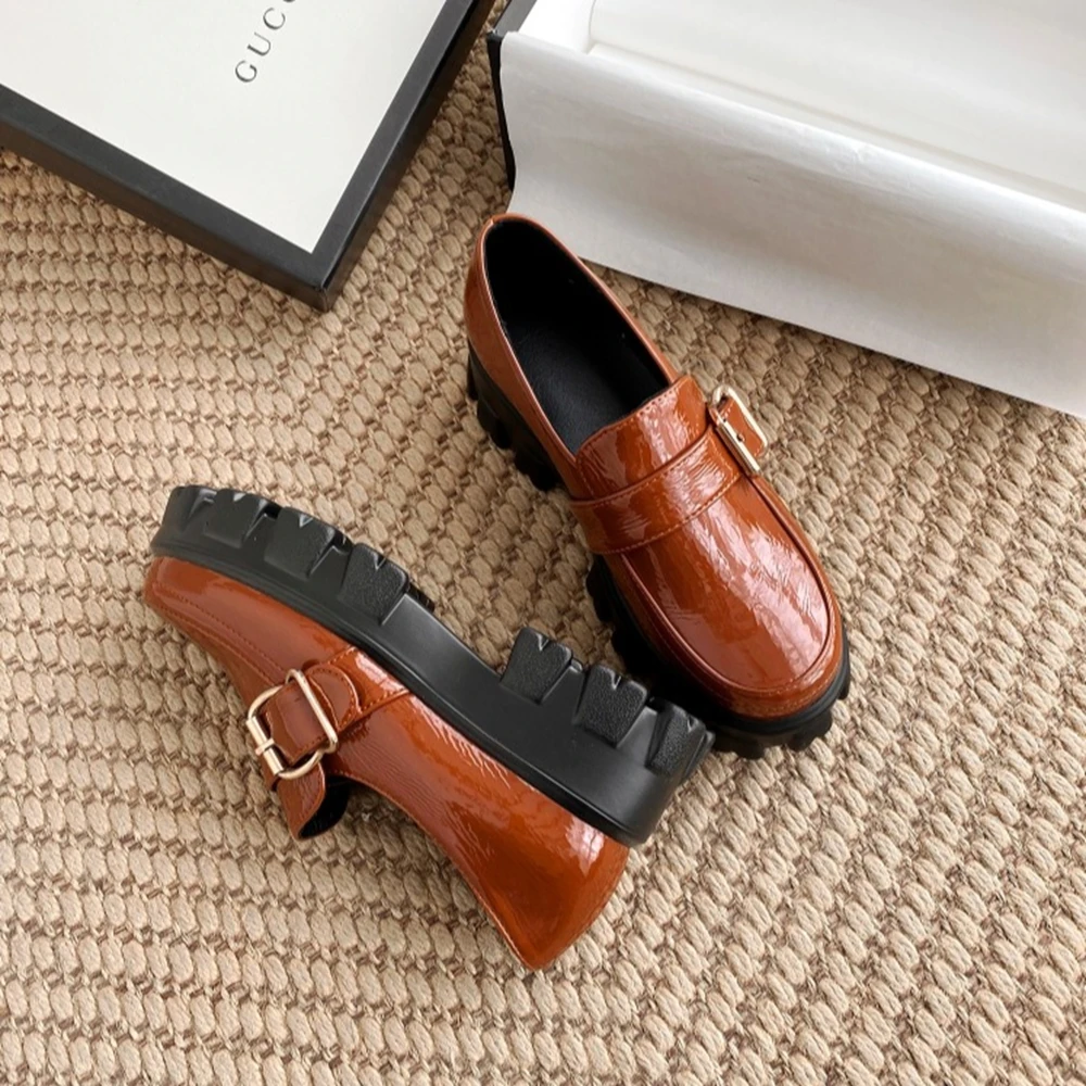 Туфли женские на толстом среднем каблуке размеры 34-44 1851