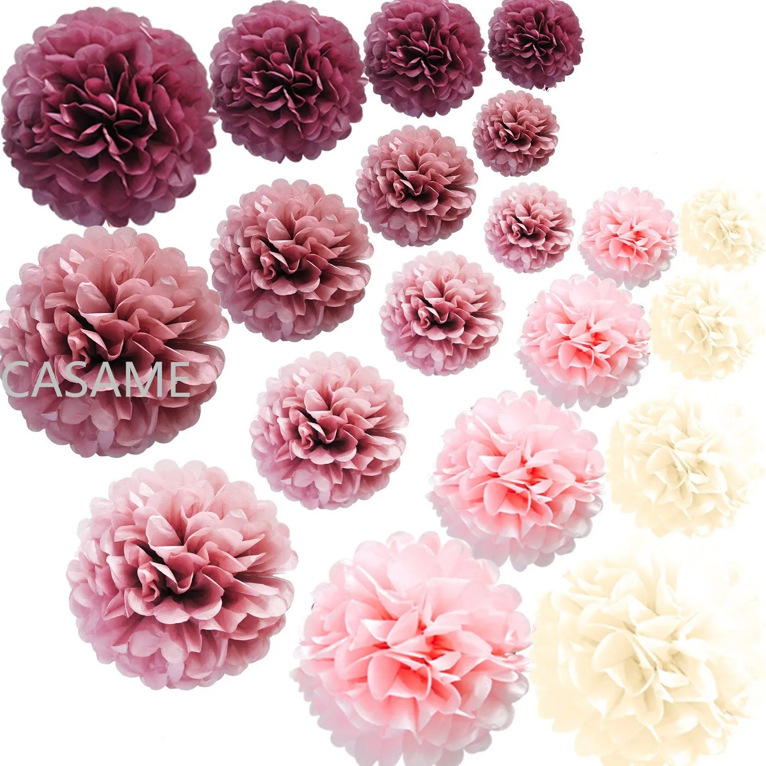 Бумажные украшения сделай сам для свадьбы дня рождения румяна невесты розовая