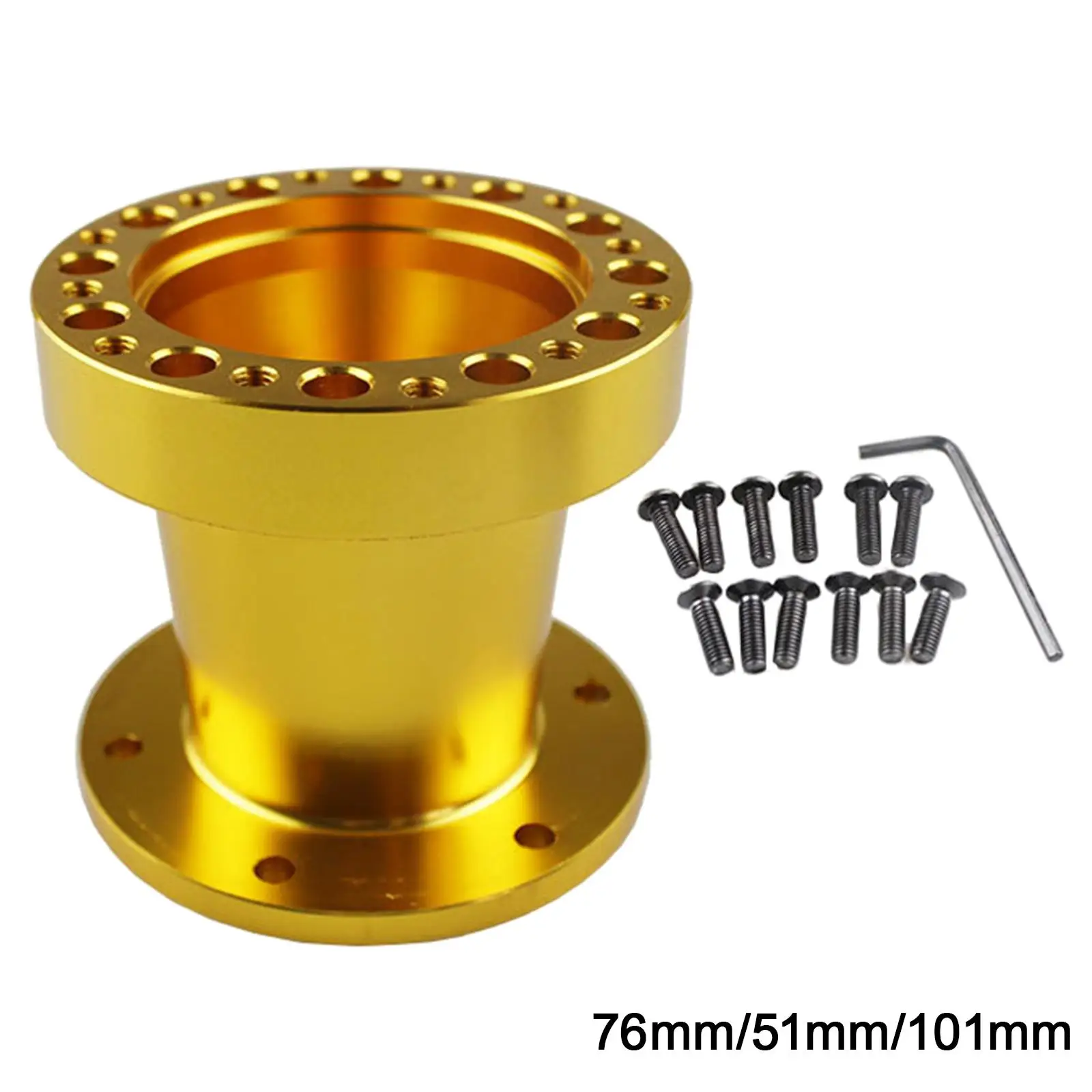 

Universal Steering Wheel Quick Release Base Aluminum Alloy Hub Adapter Kit Durable Accessories Booster Seat Fit for Most Cars