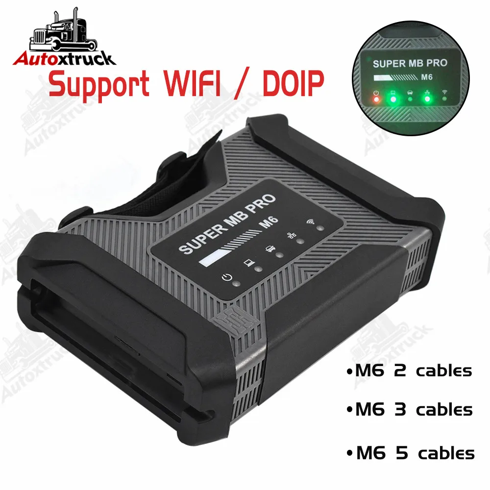 

2022.9 беспроводной мультиплексор SUPER MB PRO M6 с основным тестовым кабелем диагностический инструмент Star