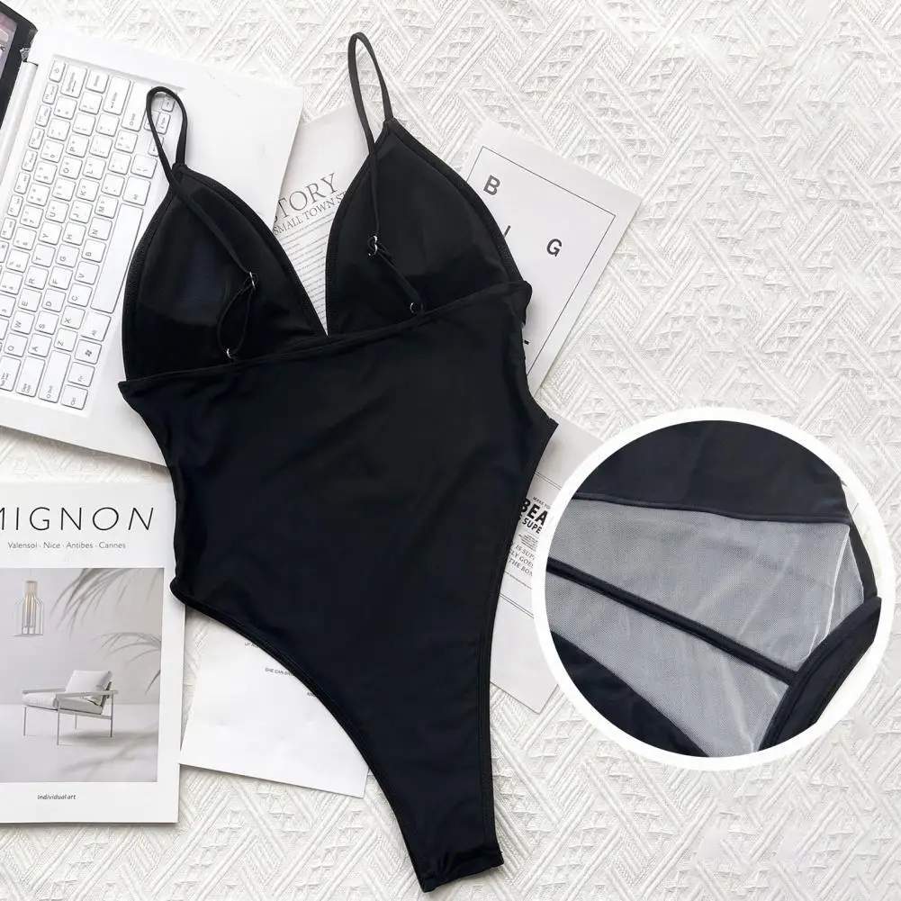 

Mesh Popular High Waist Lady Bathing Suit Summer Lady Monokini Backless for Beach