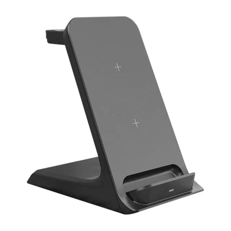 

3 In 1 Wireless Charger Stand 15W Fast Charging Station For IPhone 12 Pro Max Chargers For Apple Watch Dock Charger