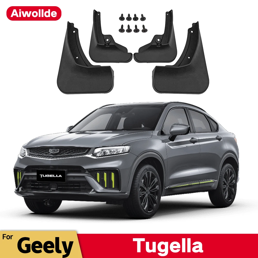 Брызговики для Geely Tugella FY11 2021 2022 2023, брызговики от грязи, брызговики, передние и задние колеса, брызговики, Аксессуары для автомобилей, 4 шт. Брызговики для Geely Tugella FY11 2021 2022 2023, брызговики от грязи, брызговики, передние и задние колеса, брызговики, Аксессуары для автомобилей, 4 шт.