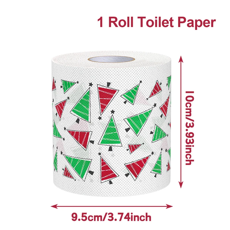 

С Рождеством Рулон туалетной бумаги Домашний Санта-Клаус Ванна Рулон туалетной бумаги Рождественские принадлежности Рождественский рулон салфеток Дом Новый год