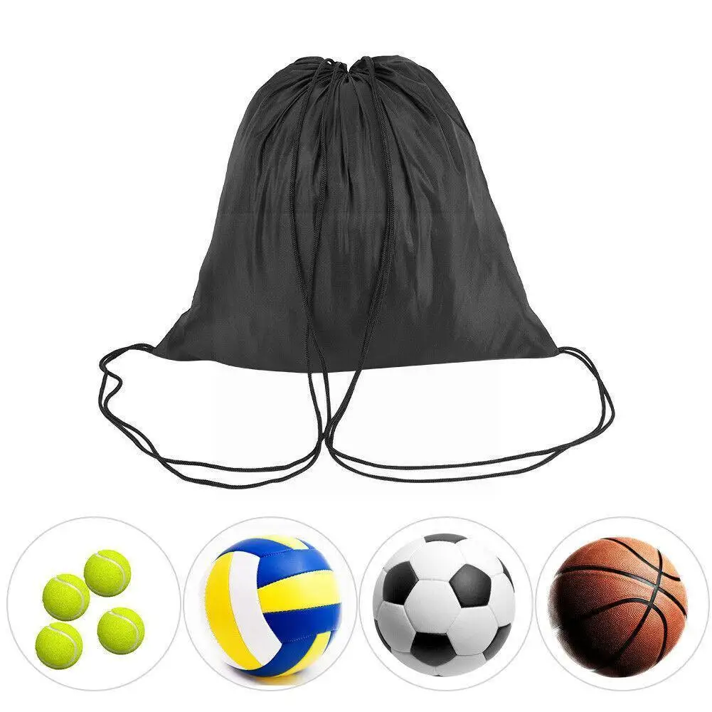 

25*20CM Oxford Cloth Drawstring Football Volleyball Sports Outdoor Soccer Bags Portable Bag Black Carrying Storage Basketba I1Y9