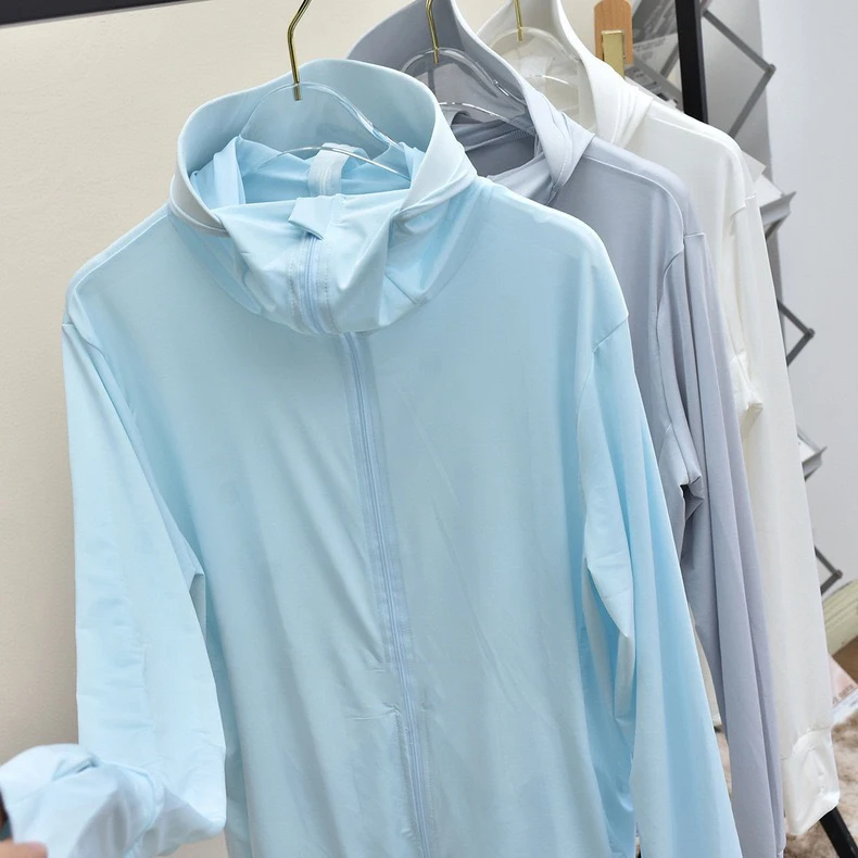 Летняя модная Солнцезащитная одежда для пар с капюшоном маска лица женская