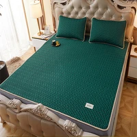 summer cool bedding sets latex bed sheet pillowcase set soft smooth twin full queen single double size bedsheets