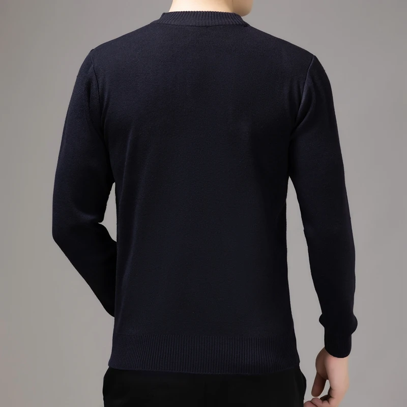 2023 Casual Thick Warm Winter Striped Knitted Pull Sweater Men Wear Jersey Dress Pullover Knit Mens Sweaters Male Fashions 02196