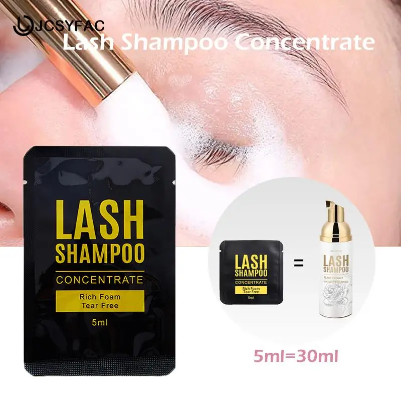 

1/3Pcs 5ml Eyelash Concentrate Extension Shampoo Lash Foam Foaming Cleanser For Eyelashe Extension Makeup