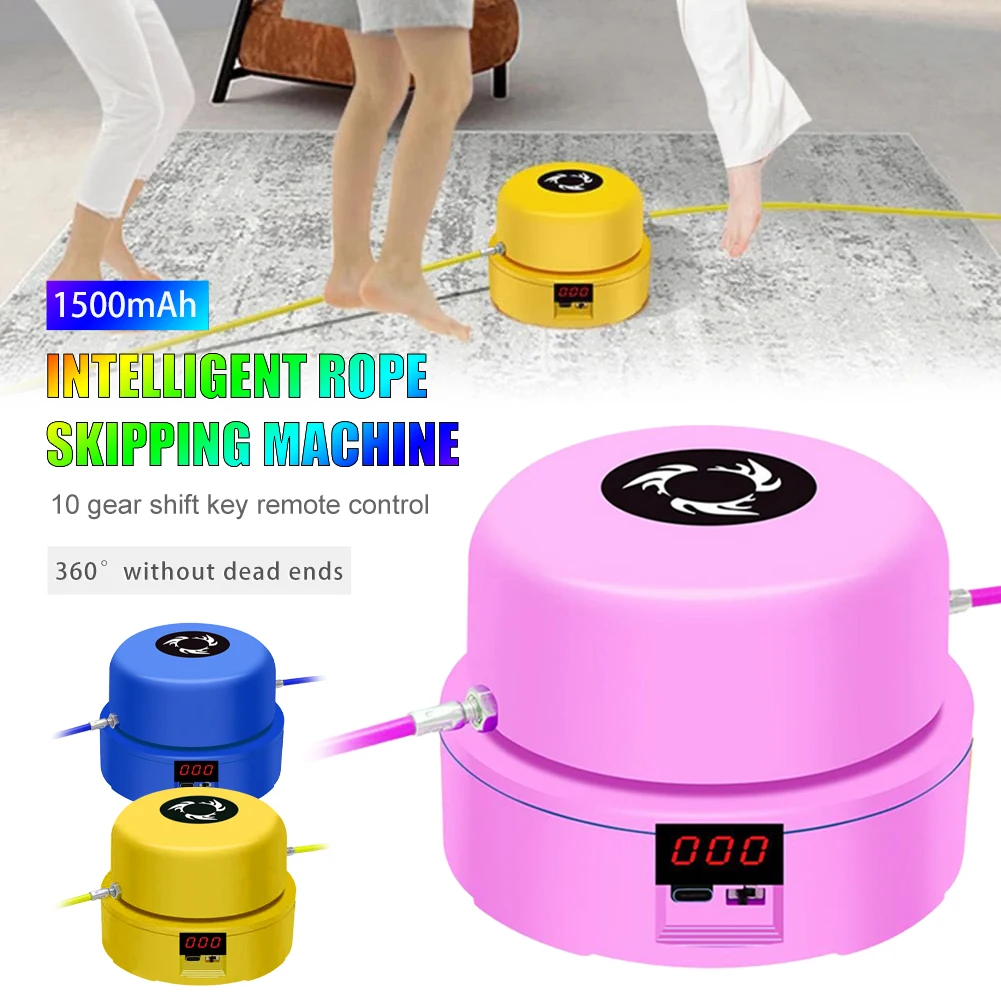 

1 Set Rope Skipping Machine Professional Remote Adjustable Skipping Machine Wireless Electric Rope Skipping Machine for Home