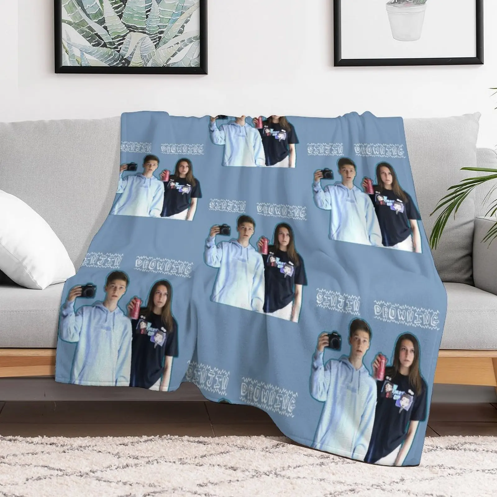 Sinjin Drowning Фланелевое одеяло