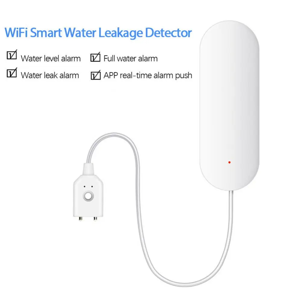 

Smart Life Water Leakage Detection Tuya Overflow Alarm Flood Detector Wifi Voice Control Home Security System Smart Home