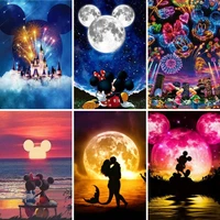 5d diamond painting cartoon shadow moon 5d diy full square drill embroidery picture cross stitch mosaic home decor