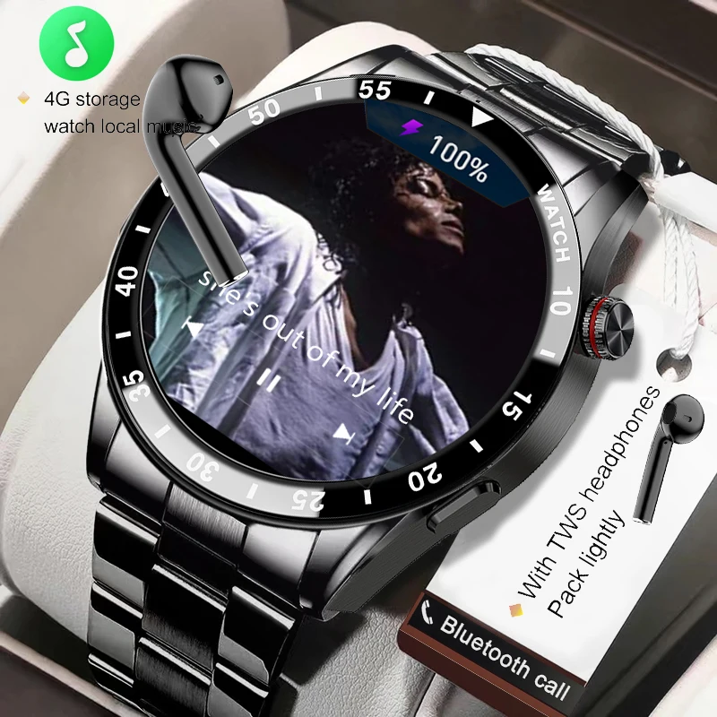 

Watch GT3 pro for HUAWEI AMOLED screen Smart watch 4GB ROM Local music can be linked to TWS earphones gps tracker smartwatch men