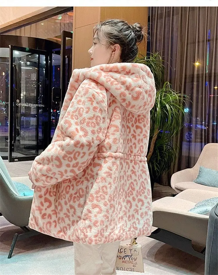 Женская зимняя куртка из искусственного меха шерстяная теплая милые куртки с