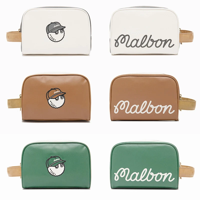 

2022 Malbon New Golf Bag Organizer Double Zipper High Quality PU Golf Clutch Portable Golf Bag for Men and Women