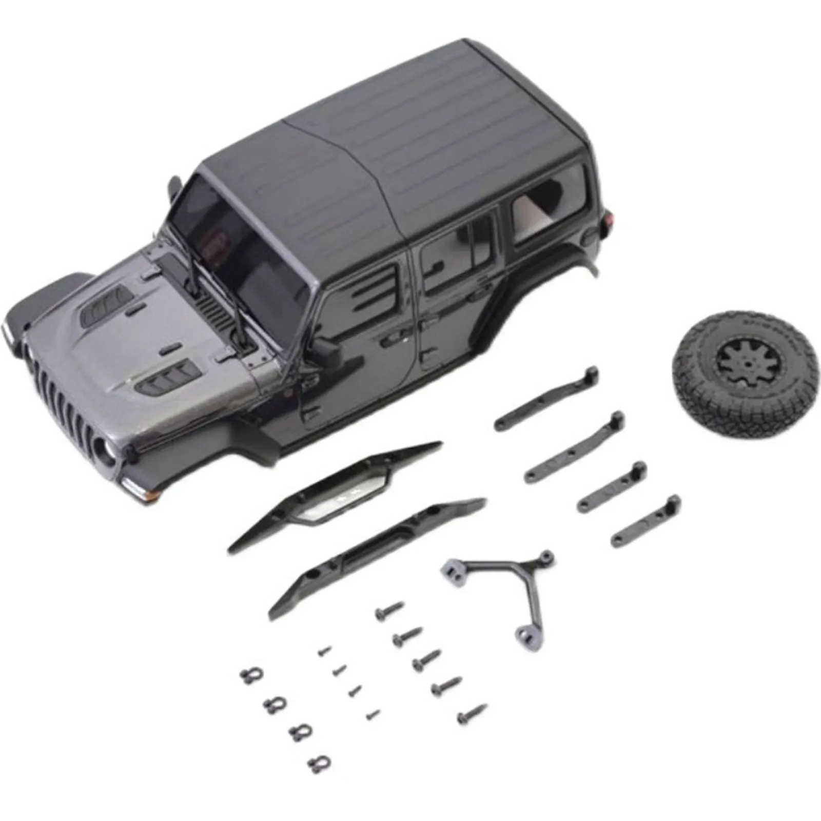 1 Set RC Car Shell Kit Climbing Car Shell for Mini-Z 4x4 Rubicon Wrangler MXB01W/GM Modification Accessories