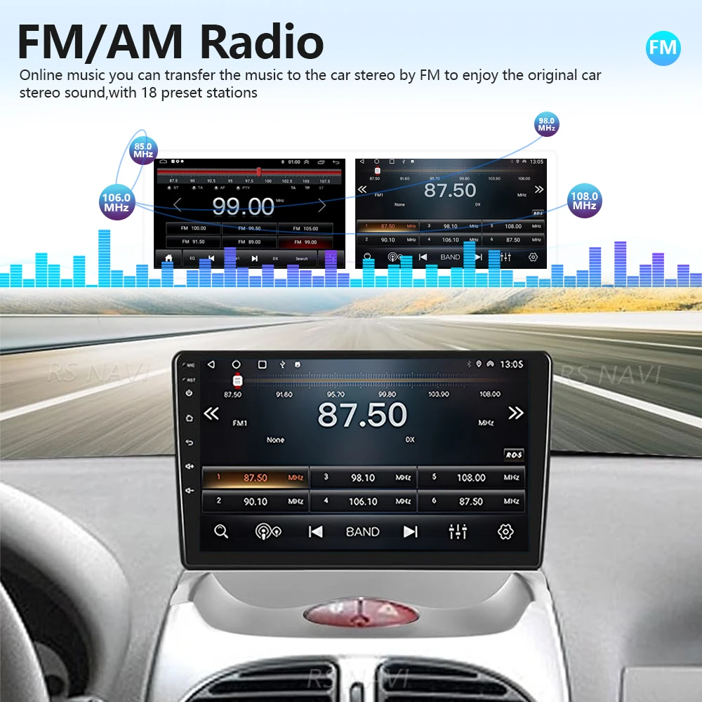Для Peugeot 206 (2004-2008) и Citroen C2 (2006-2013) — Автомагнитола с экраном 2K, Android 16, Snapdragon, CarPlay и Auto, Plug and Play (art.: 3920dbcabdff7) - 3920dbcabdff7