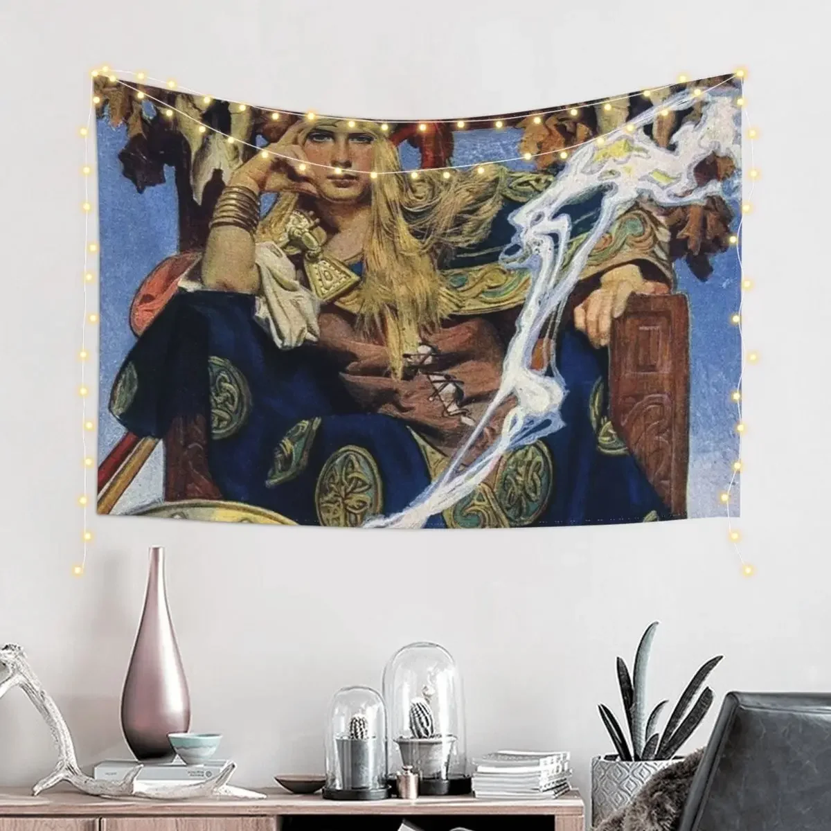Queen Maeve - J.C. Leyendecker Гобелен Декоративный настенный декор Эстетические украшения