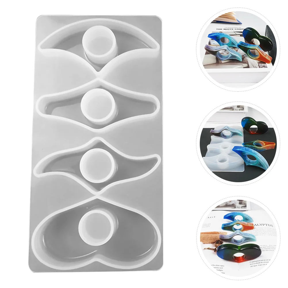 

Bookmark Holder Mold DIY Resin Molds Agate Crystal Epoxy Reading Accessories Silica Gel Page Spreader Molds