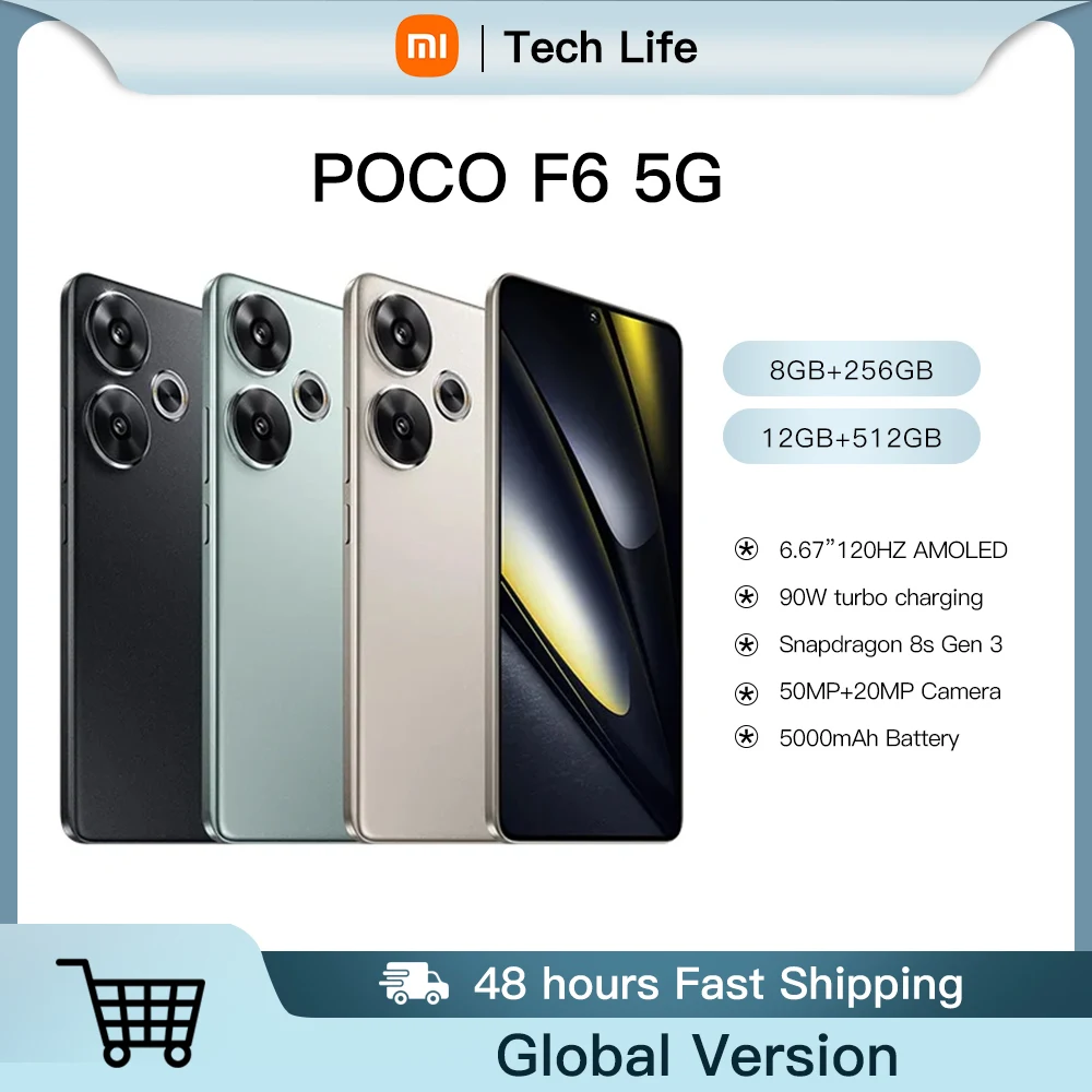 Смартфон Poco F6 8/256ГБ 12/512ГБ global
