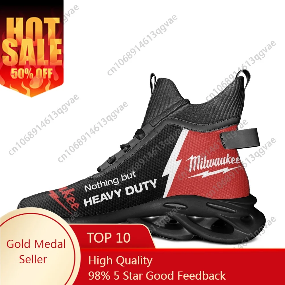 M-MilwaukeeS Ничего но сверхмощные высокие кроссовки на плоской подошве мужские и