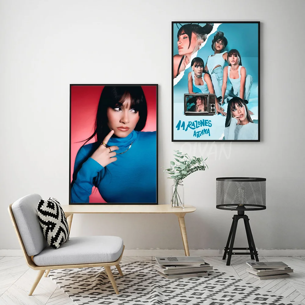 A-Aitana Q-Ocana певица плакат настенное искусство домашний декор комнаты цифровая