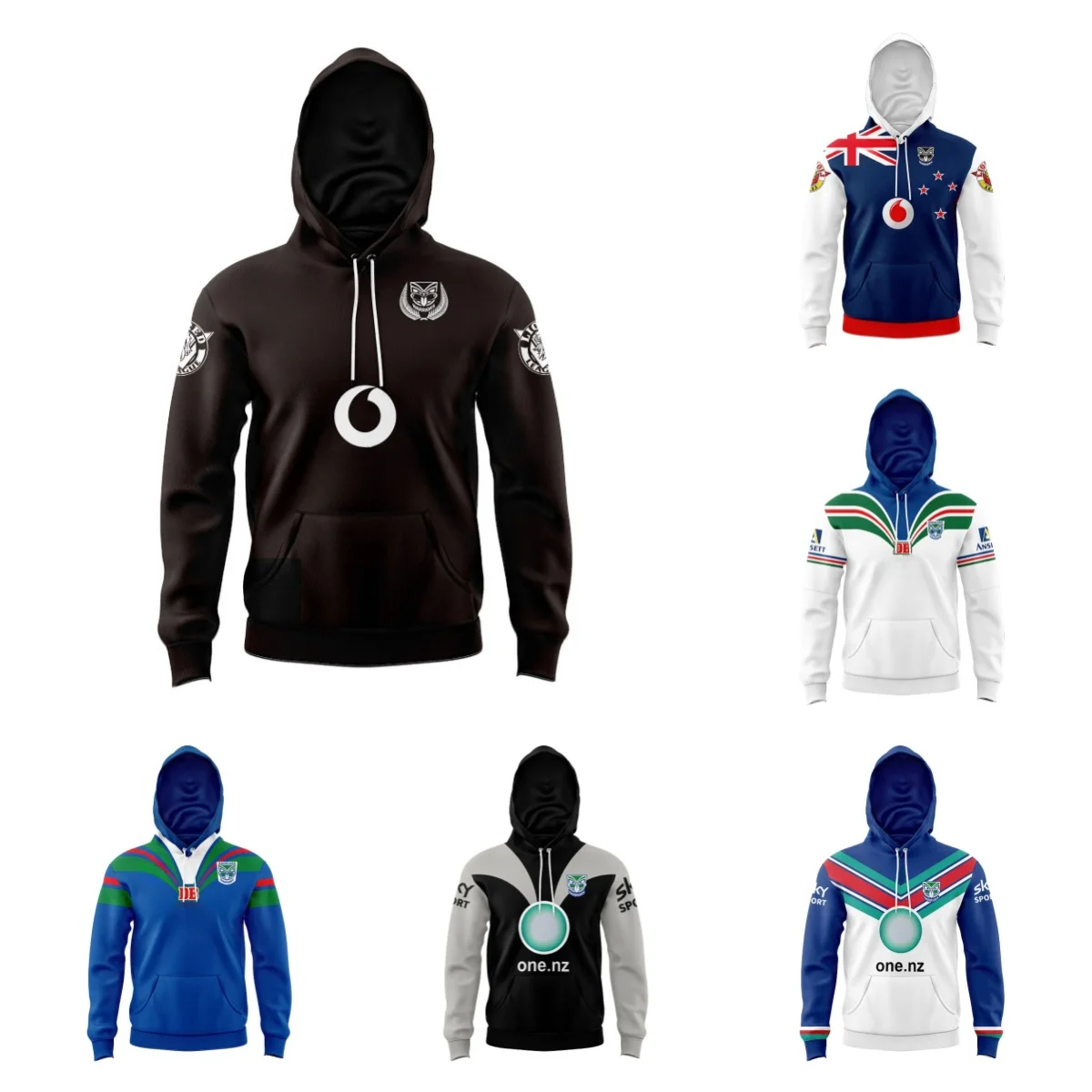 Детская толстовка 2023 тренировочная футболка с новозеландскими воинами Мужская