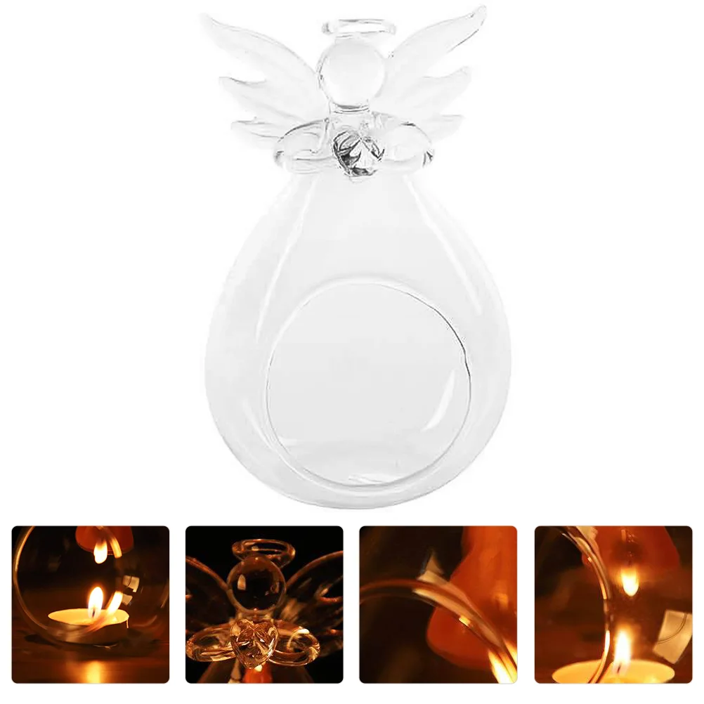 

1 Glass Orbs Decorative Balls Christmas Hanging Ornaments Christmas Angle Ornaments Glass Holders