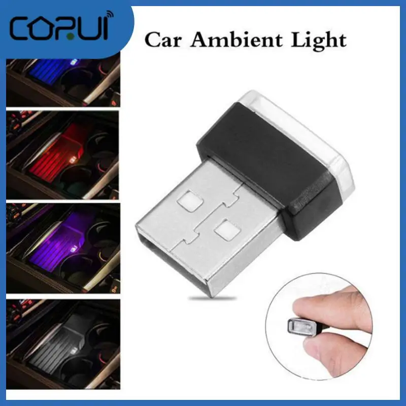 

Universal Usb Ambient Light Mini Usb Led Light Atmosphere Car Usb Light Emergency Lighting Car Interior Accessories Portable