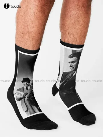 Носки James Stewart Legend, женские носки, персонализированные носки унисекс для взрослых и подростков, молодежные носки 360° °   Уличная одежда с цифровой печатью Забавная