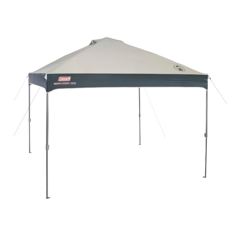 

Coleman Straight Leg Instant Outdoor Canopy Shelter, 10 x 10, Tan & Black