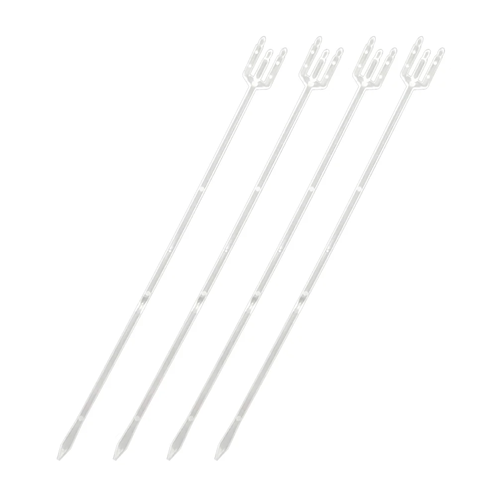 

80Pcs Floral Picks Straight Floral Picks Holders Transparent Fork for Cards Photos Floral Arrangement