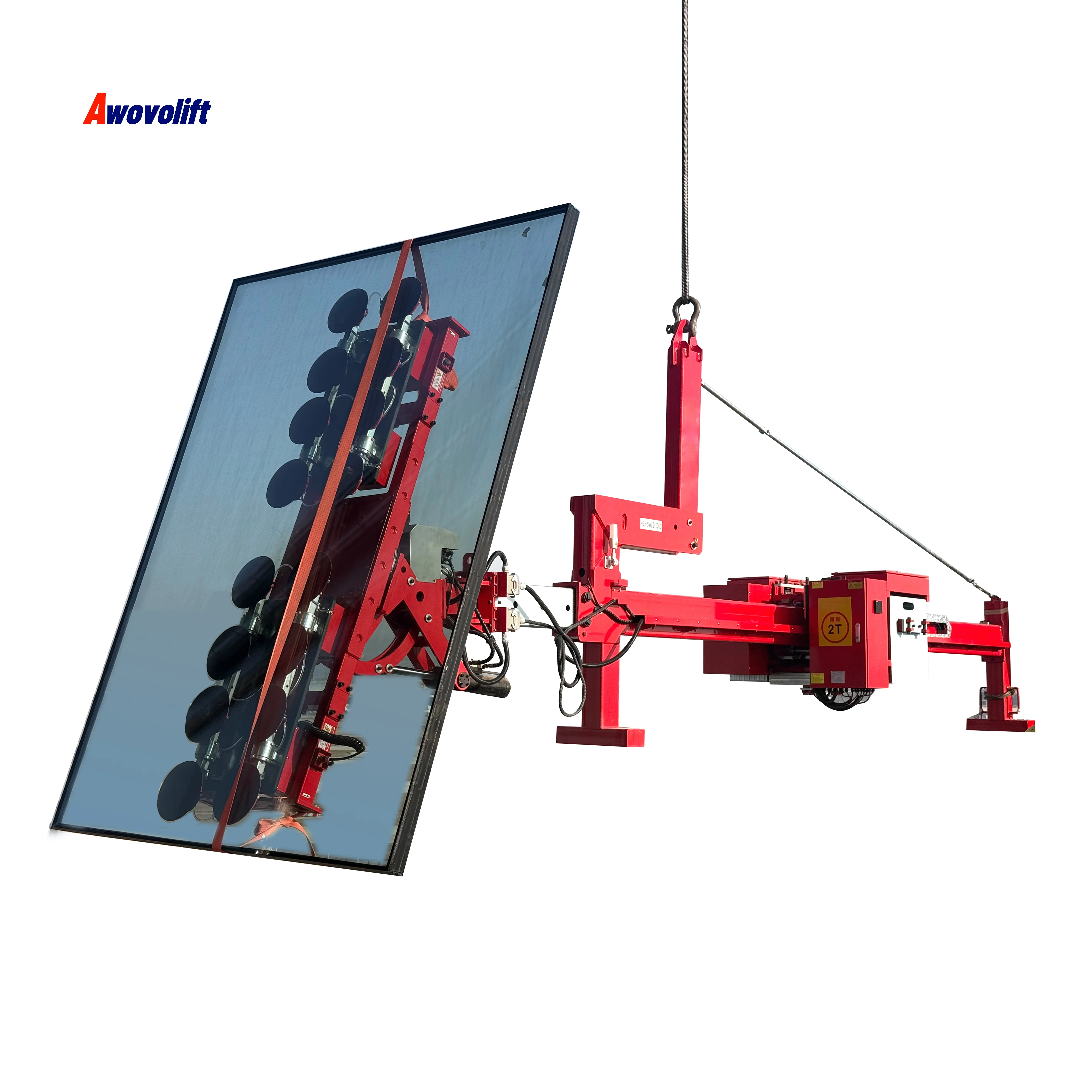 Фото Вакуумный подъемник Awovolift для стекла с противовесом, для подъема и вращения изогнутого и плоского стекла, 2-5 тонн, для установки стекла под карнизом, CE №3