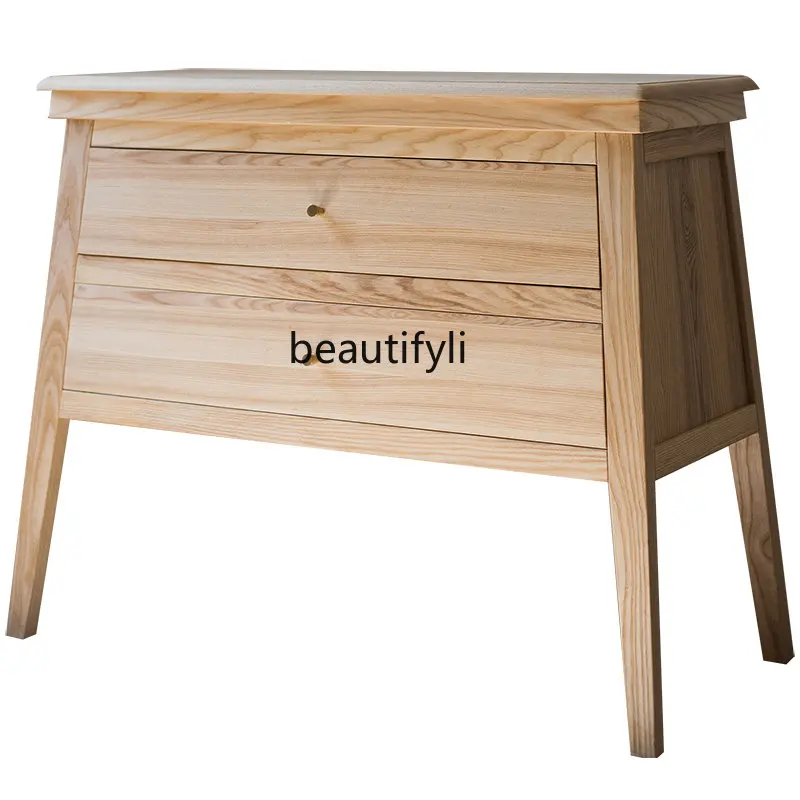 

LM Ash, Plain Color, Natural Unlacquered Solid Wood, Chest of Drawers, Cabinet, Sideboard, Entryway Cabinet, Storage