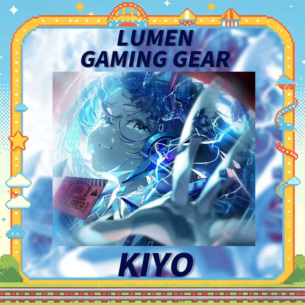 Фото Игровой коврик для мыши PAN Esports LUMEN KIYO Glass, обеспечивающий одновременно скорость и плавность движений, для VALORANT, TTK, CSGO, аксессуары для ПК, в подарок. №1