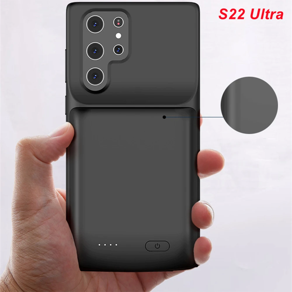 

4800 Mah For Samsung Galaxy S22 Ultra Battery Case S22 Ultra Battery Charger Case Power Bank For Samsung S22 Ultra Battery Case